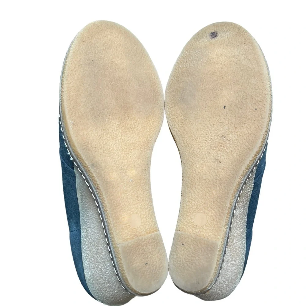 J. Crew Suede Macalister Wedge Boot Blue Size 6 - Picture 6 of 7